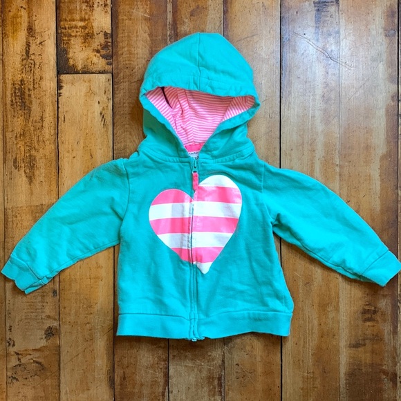 Other - Girls size 18m Carters zip up hooded sweatshirt